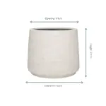 Jumbo Patt Ivory Washed sierpot