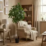 Magnolia kunstplant voor kamer of woonkamer