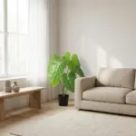Philodendron kunstkamerplant grote bladeren