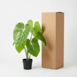 Philodendron kunstkamerplant grote bladeren