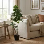 Ficus lyrata vertakt kunstplant voor binnen