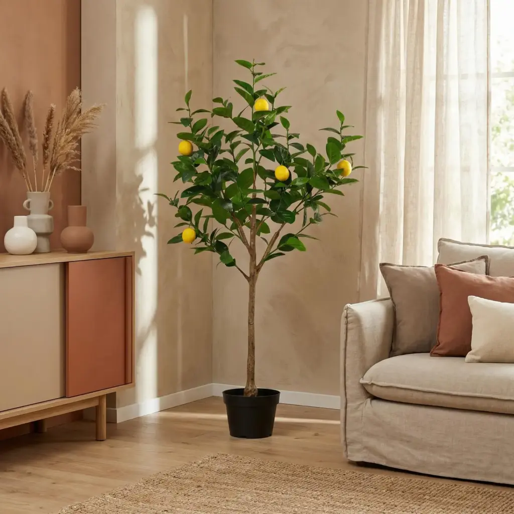 Citroenboom kunstboom – decoratieve kunstplant