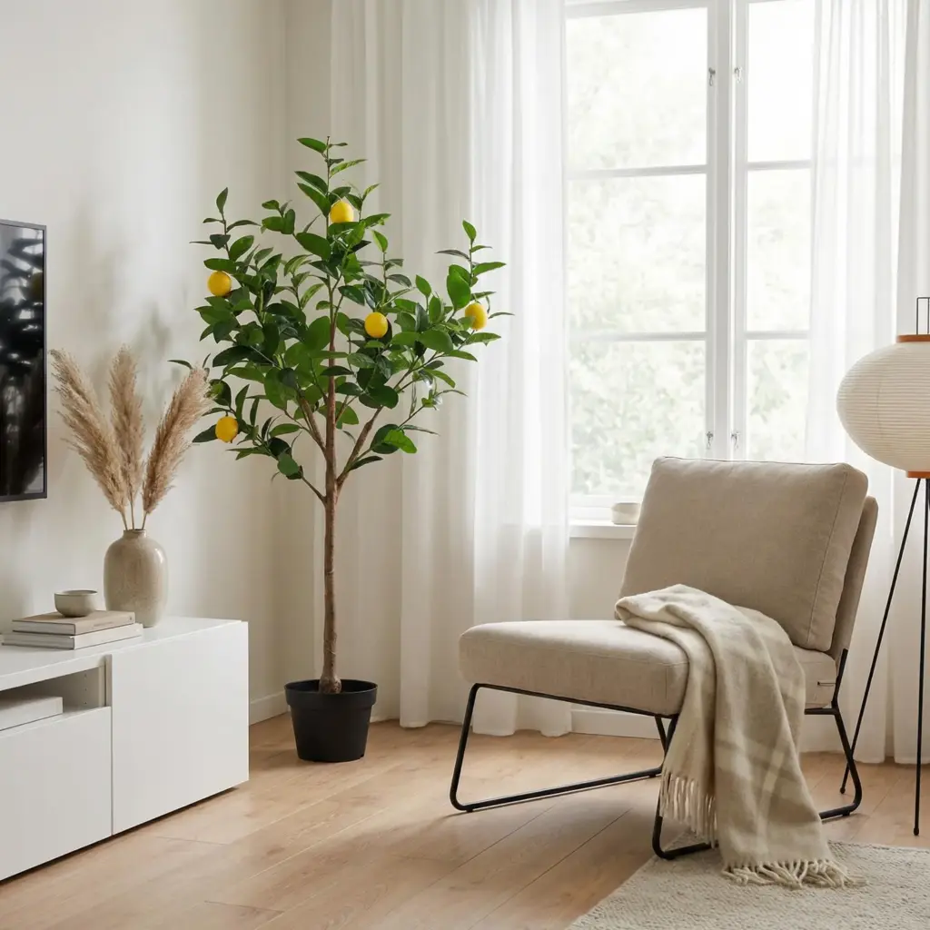 Citroenboom kunstboom – decoratieve kunstplant