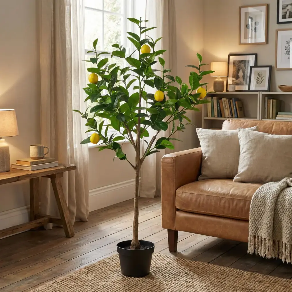 Citroenboom kunstboom – decoratieve kunstplant