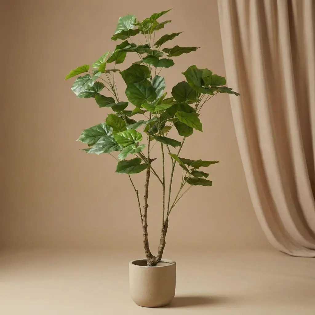Ficus Umbrella kunstboom met parasolvorm