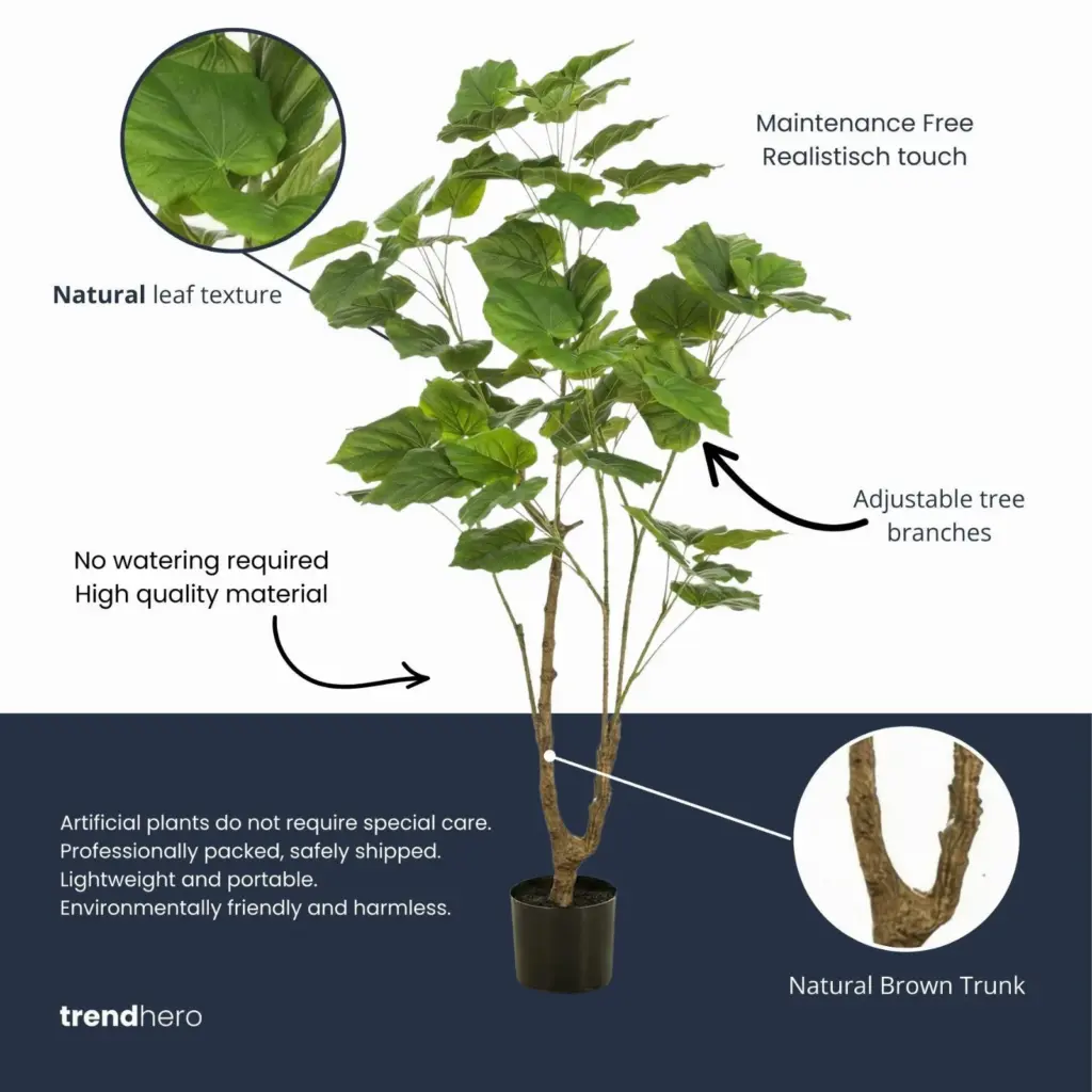 Ficus Umbrella kunstboom met parasolvorm — productfoto 3