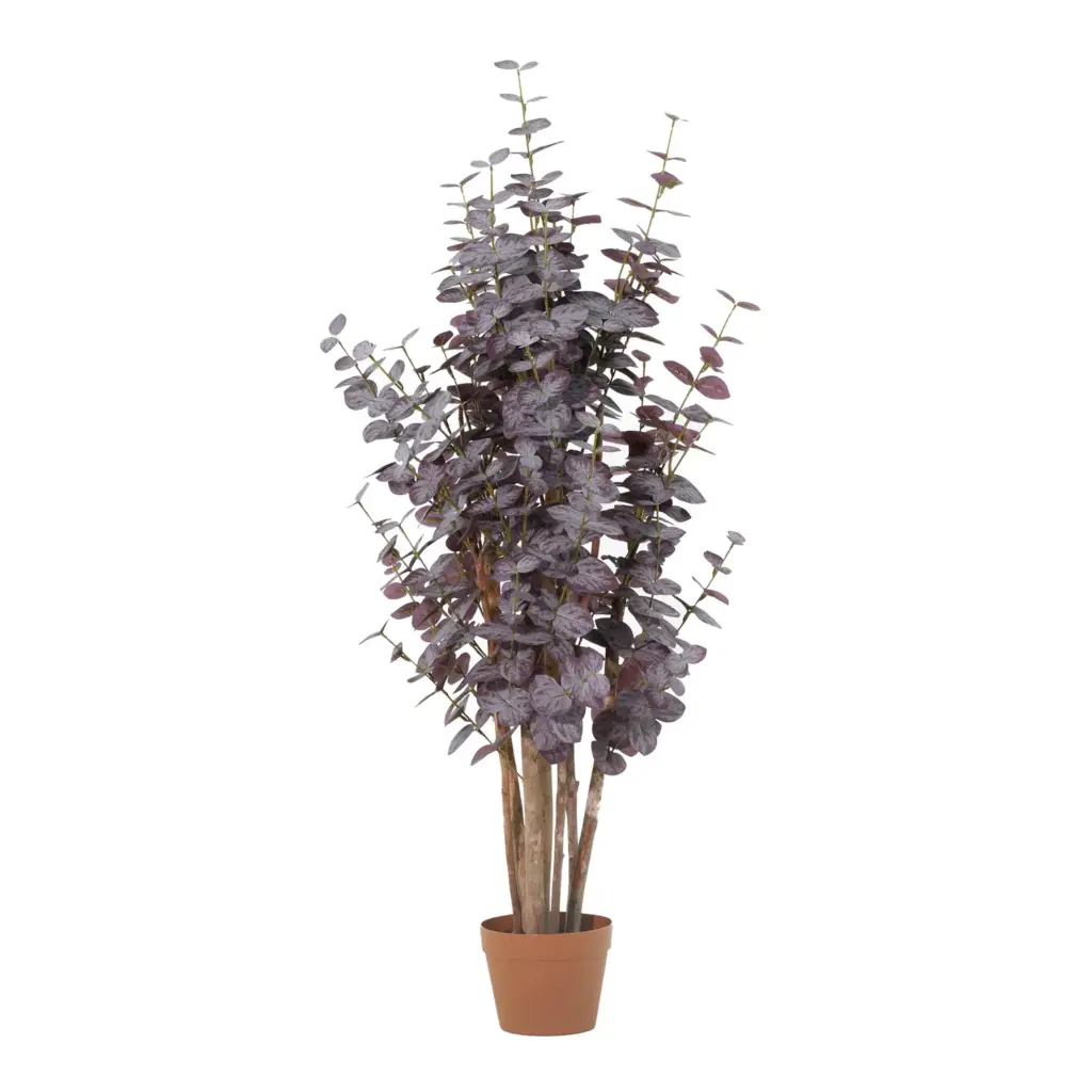 Eucalyptus purple kunstplant – paarse kunstkamerplant