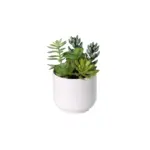 Kunstvetplant in witte pot