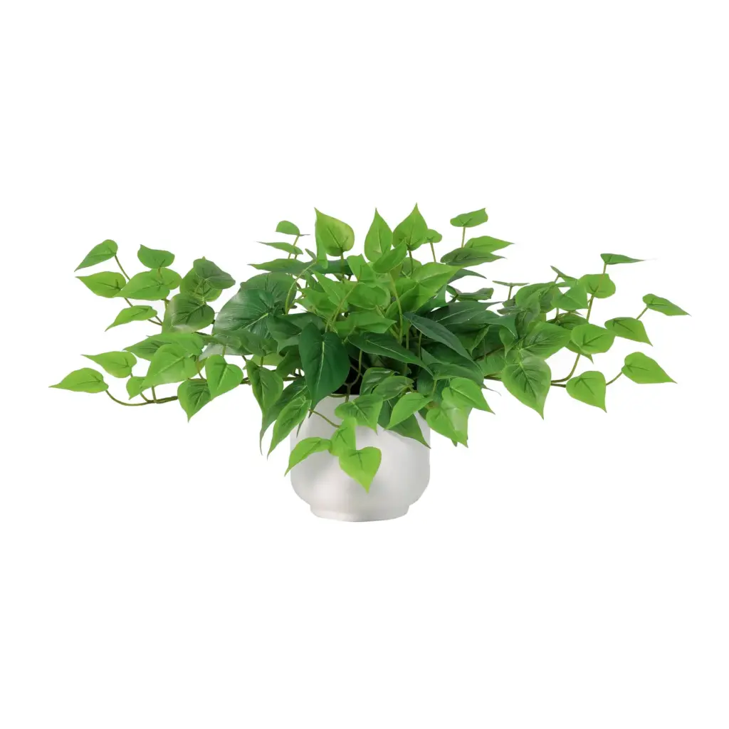 Epipremnum kunstplant met witte pot