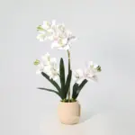 Phalaenopsis kunstorchidee inclusief pot