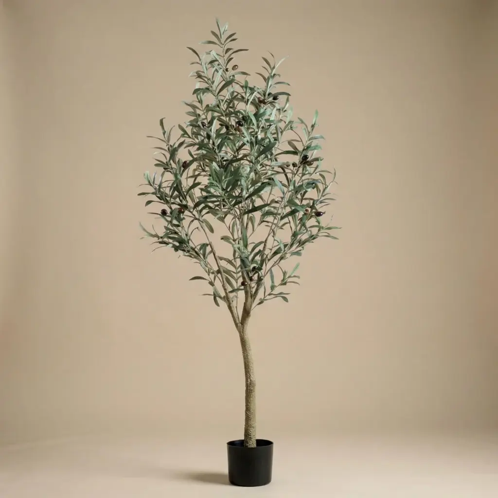 Kunst olijfboom in pot – realistische kunstplant