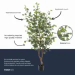Eucalyptus kunstboom in pot — productfoto 3