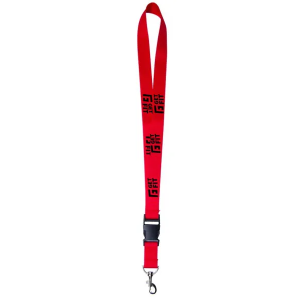 Custom Printed Lanyard – Polyester with Metal Hook