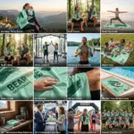 Handdoek met All Over ingeweven 70x180cm — productfoto 4