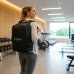 Sport Rugtas Zwart — productfoto 2