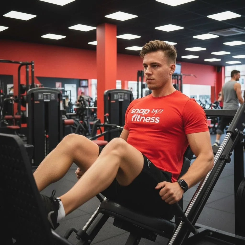 Snap Fitness - Kleding - Concept 1 - Snap Fitness Shirt Rood — productfoto 2
